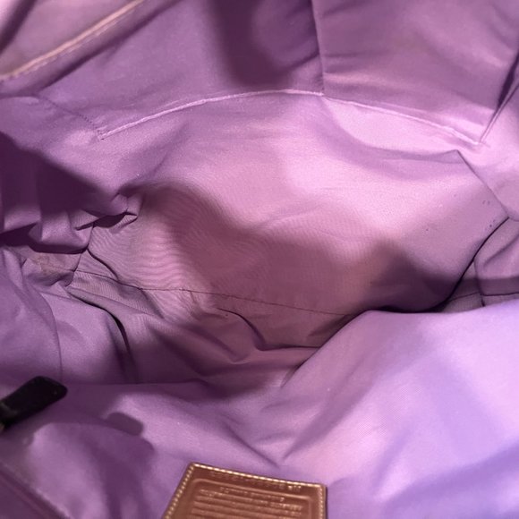 Authentic Large Coach Black  Handbag with Shoulder Strap - Picture 7 of 11